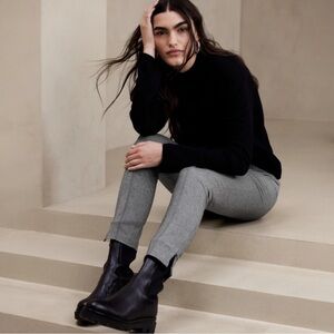 NWT Banana Republic Sloane Legging Sz 10 Grey Office Business Casual Equestrian